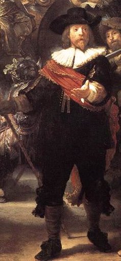 Capt Banning Cocq in Rembrandt's Night Watch