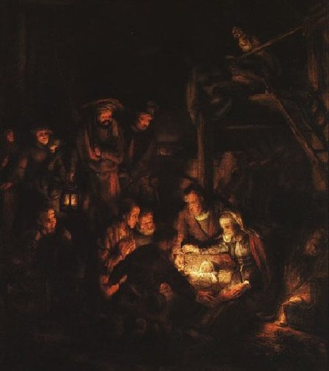 Adoration - Munich by Rembrandt